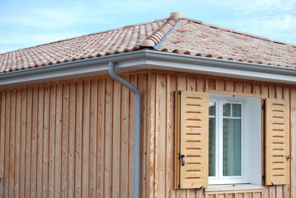 gouttière demi ronde en alu gris zinc en bourgogne Franche comté